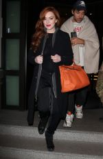 LINDSAY LOHAN Night Out in Milan 01/15/2017