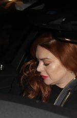 LINDSAY LOHAN Night Out in Milan 01/15/2017