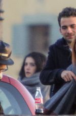 LINDSAY LOHAN on the Set of a Photoshoot in Florence 01/10/2017