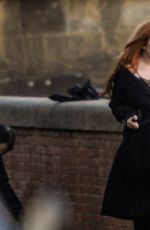LINDSAY LOHAN on the Set of a Photoshoot in Florence 01/10/2017