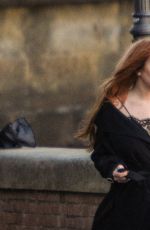 LINDSAY LOHAN on the Set of a Photoshoot in Florence 01/10/2017
