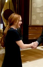 LINDSAY LOHAN Visits President and First Lady of Turkey 01/28/2017