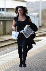LISA APPLETON at a Train Station in London 01/05/2017