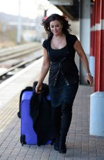 LISA APPLETON at a Train Station in London 01/05/2017