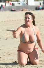 LISA APPLETON in Bikini on the Beach in Spain 01/20/2017