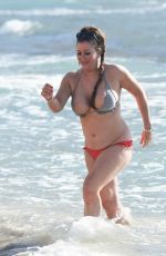 LISA APPLETON in Bikini on the Beach in Spain 01/20/2017