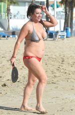 LISA APPLETON in Bikini on the Beach in Spain 01/20/2017