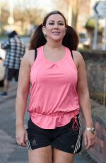 LISA APPLETON Working Out with Liam Halewood in Warrington 01/08/2017