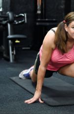 LISA APPLETON Working Out with Liam Halewood in Warrington 01/08/2017