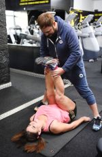 LISA APPLETON Working Out with Liam Halewood in Warrington 01/08/2017