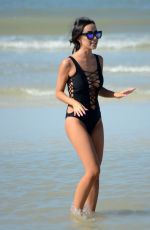LISA OPIE in Swimsuit at a Beach in Miami 01/11/2017