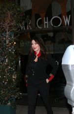 LISA VANDERPUMP Out for Dinner in Los Angeles 12/30/2016