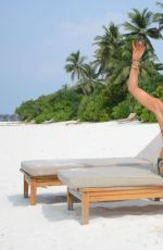 LIZZIE CUNDY at Sun Siyam Iru Fushi Hotel in Maldives 01/02/2017
