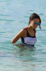 LUCY WATSON in Swimsuit at a Beach in Barbados 01/04/2017