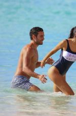 LUCY WATSON in Swimsuit at a Beach in Barbados 01/04/2017
