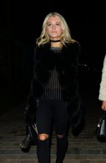 LOTTIE MOSS and EMILY BLACKWELL Out for Dinner in Chelsea 01/18/2017