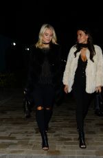 LOTTIE MOSS and EMILY BLACKWELL Out for Dinner in Chelsea 01/18/2017