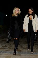 LOTTIE MOSS and EMILY BLACKWELL Out for Dinner in Chelsea 01/18/2017