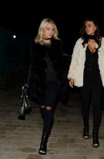 LOTTIE MOSS and EMILY BLACKWELL Out for Dinner in Chelsea 01/18/2017