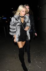 LOTTIE MOSS Night Out in Knightsbridge 01/19/2017