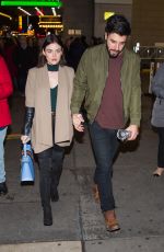 LUCY HALE and Anthony Kalabretta Out in New York 01/19/2017