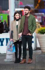LUCY HALE and Anthony Kalabretta Out in New York 01/19/2017