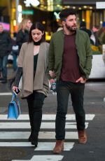 LUCY HALE and Anthony Kalabretta Out in New York 01/19/2017