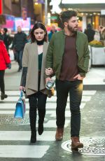 LUCY HALE and Anthony Kalabretta Out in New York 01/19/2017