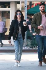 LUCY HALE and Anthony Kalabretta Out Shopping in Studio City 01/13/2017
