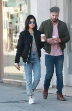 LUCY HALE and Anthony Kalabretta Out Shopping in Studio City 01/13/2017