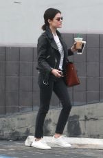 LUCY HALE at a Nail Salon in West Hollywood 01/03/2017