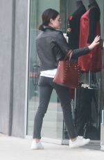 LUCY HALE at a Nail Salon in West Hollywood 01/03/2017