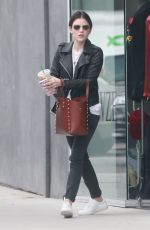 LUCY HALE at a Nail Salon in West Hollywood 01/03/2017