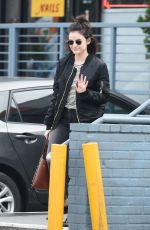 LUCY HALE Leaves a Nail Salon in Los Angeles 01/07/2016