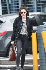 LUCY HALE Leaves a Nail Salon in Los Angeles 01/07/2016