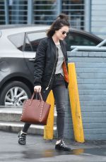 LUCY HALE Leaves a Nail Salon in Los Angeles 01/07/2016