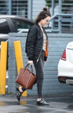 LUCY HALE Leaves a Nail Salon in Los Angeles 01/07/2016