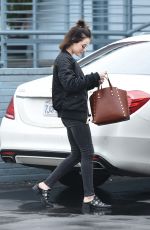 LUCY HALE Leaves a Nail Salon in Los Angeles 01/07/2016