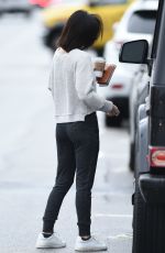LUCY HALE Leaves a Starbucks in Los Angeles 01/12/2017