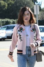 LUCY HALE Out and About in Los Angeles 01/28/2017