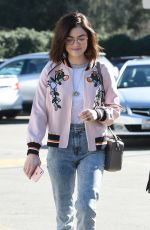 LUCY HALE Out and About in Los Angeles 01/28/2017