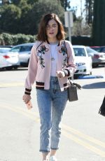 LUCY HALE Out and About in Los Angeles 01/28/2017