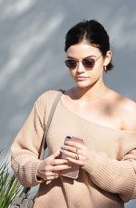 LUCY HALE Out Shopping in Los Angeles 01/30/2017