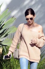 LUCY HALE Out Shopping in Los Angeles 01/30/2017