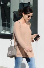 LUCY HALE Out Shopping in Los Angeles 01/30/2017