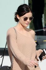 LUCY HALE Out Shopping in Los Angeles 01/30/2017