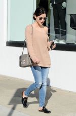 LUCY HALE Out Shopping in Los Angeles 01/30/2017