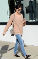 LUCY HALE Out Shopping in Los Angeles 01/30/2017