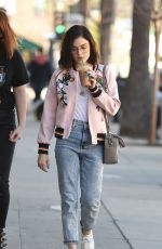 LUCY HALE Shopping at Urban Outfitters in Los Angeles 01/28/2017