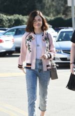 LUCY HALE Shopping at Urban Outfitters in Los Angeles 01/28/2017